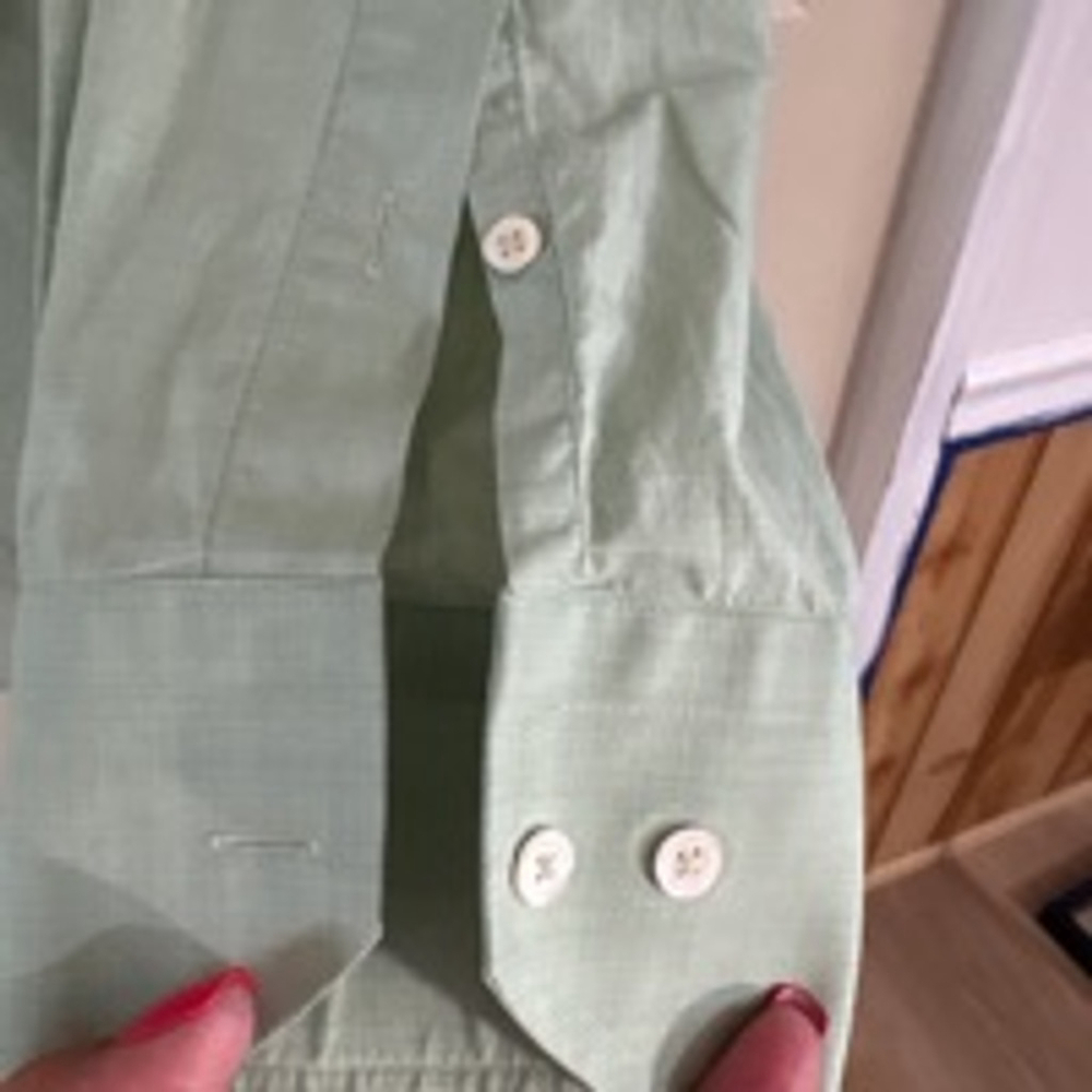 Men's Alara Button Down Shirt, Size Unspecified, Light Green (406T) - Picture 4 of 5